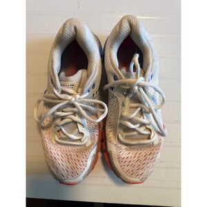 Under Armour HOVR Infinite Women 7 White Orange Blue Bluetooth Running Shoes